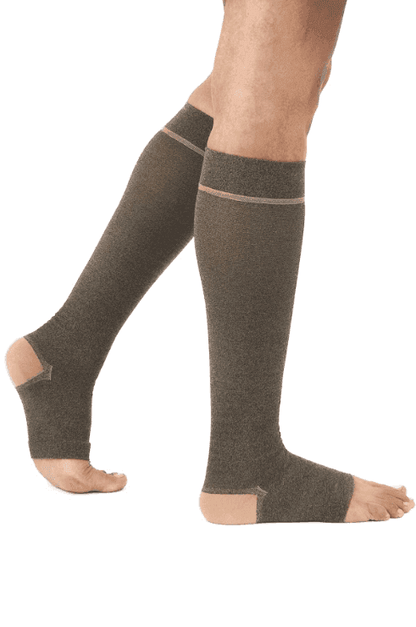 Class 1 Compression Stockings - Open Toe | Knee Length