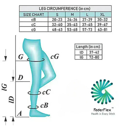 Class 1 Compression Stockings - Open Toe | Knee Length