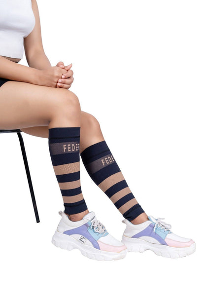 Compression Calf Sleeve: The Shadow Stripes Collection