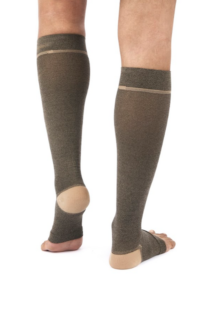 FederFlex Class 3 Compression Stockings - Open Toe | Knee Length | FederFlex